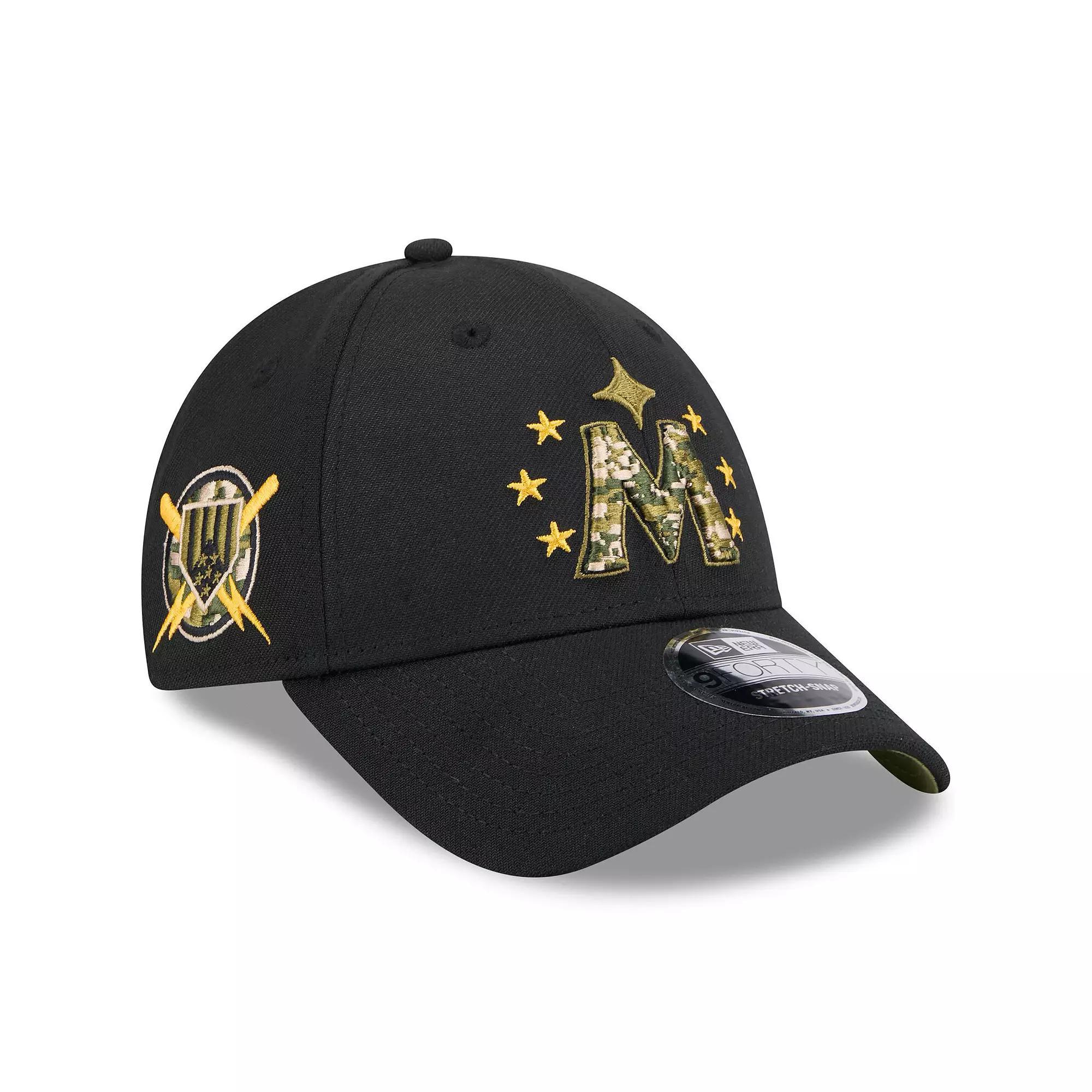 Men's New Era  Black Minnesota Twins 2024 Armed Forces Day 9FORTY Adjustable Hat Product Image