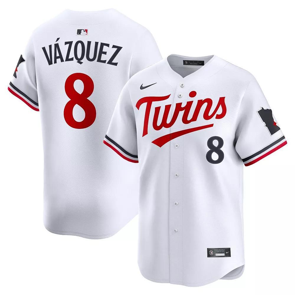 Men's Nike Christian Vázquez White Minnesota Twins Home Limited Jersey,  Product Image