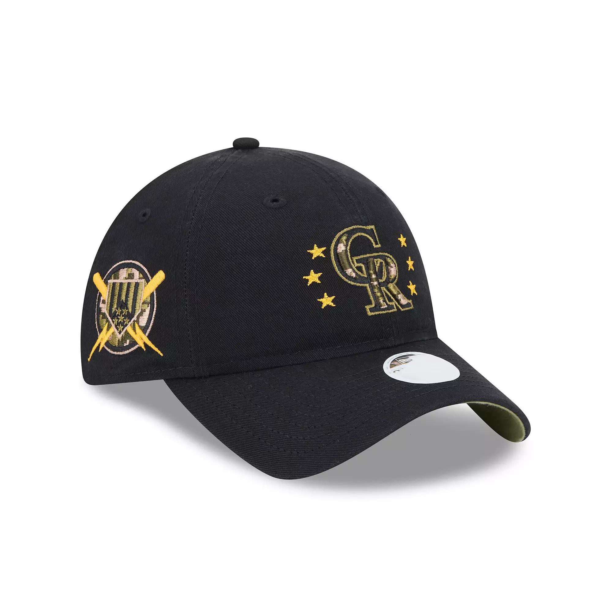 Women's New Era Black Colorado Rockies 2024 Armed Forces Day 9TWENTY Adjustable Hat Product Image