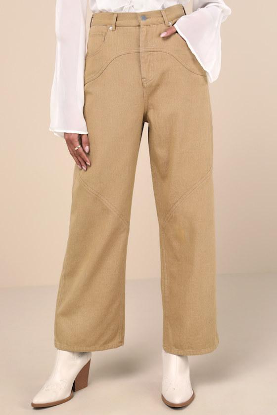 Coveted Element Tan Twill Carpenter Pants Product Image