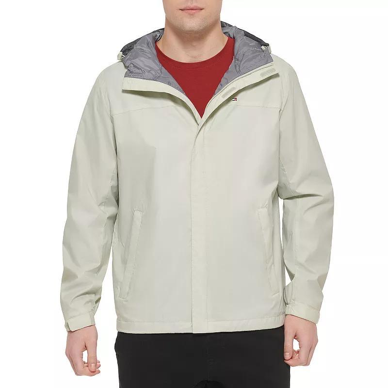 Big & Tall Tommy Hilfiger Hooded Rain Jacket, Mens Green Product Image