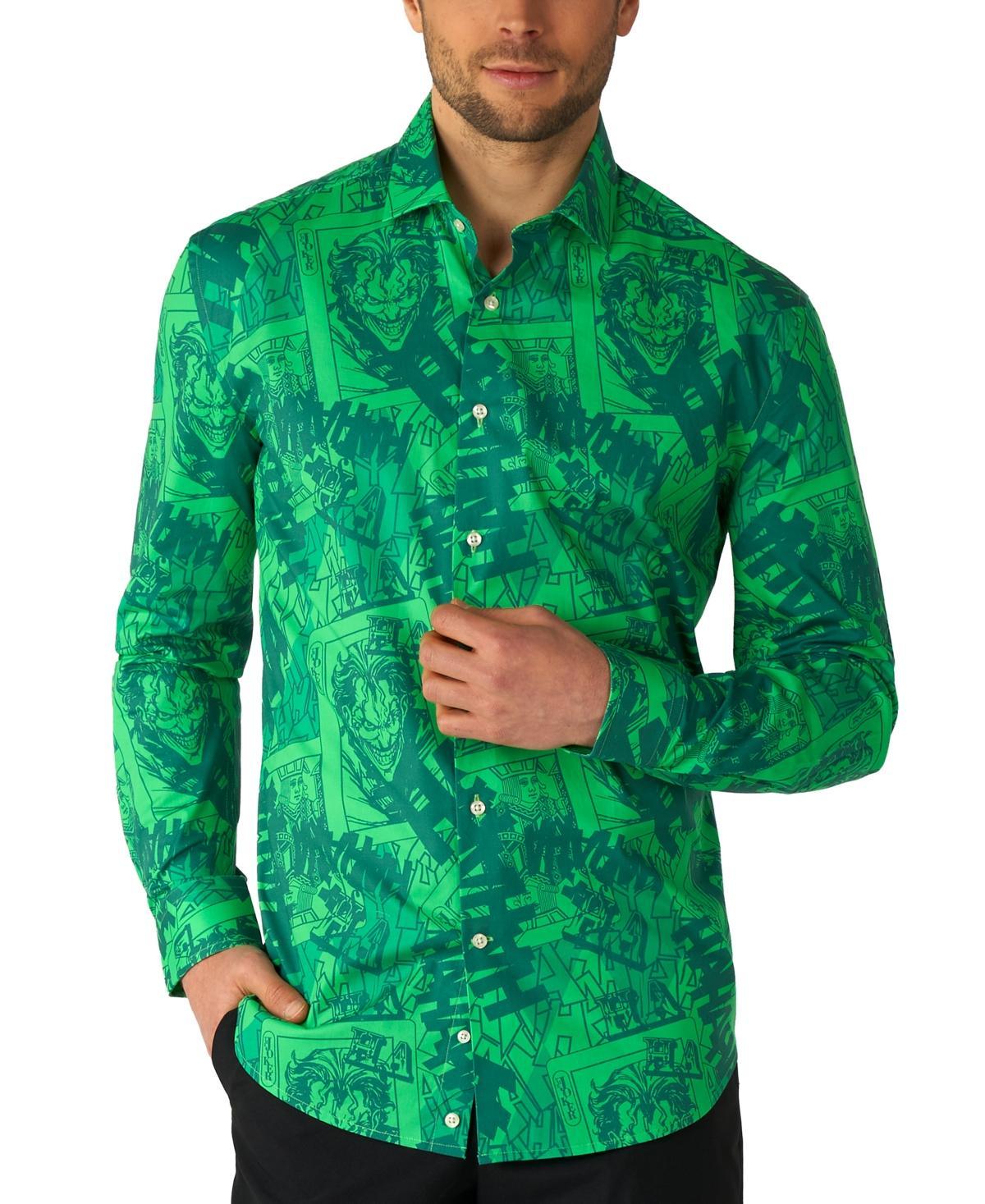 Men's OppoSuits Character Button-Down Shirt, Size: Small, The Joker Product Image