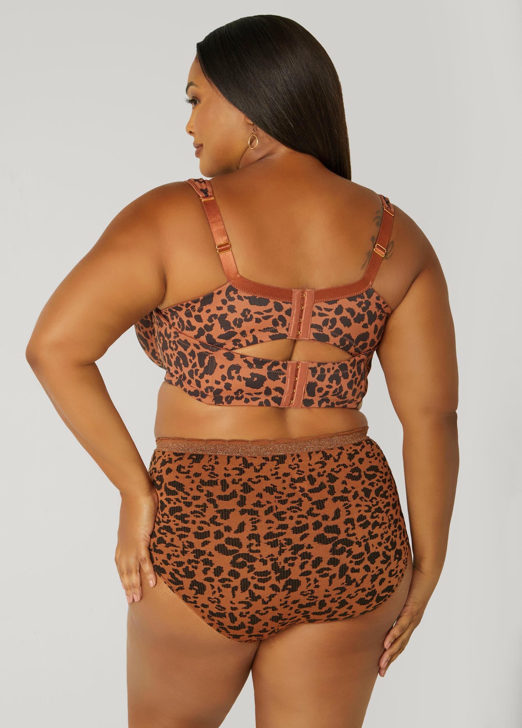 Plus Size Seamless Leopard Briefs Ashley Stewart Product Image