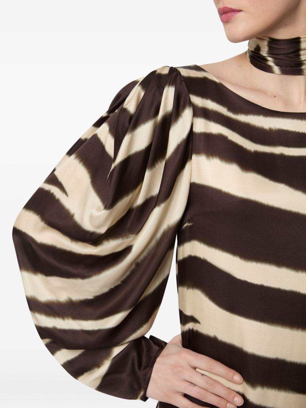 zebra-print midi dress Product Image