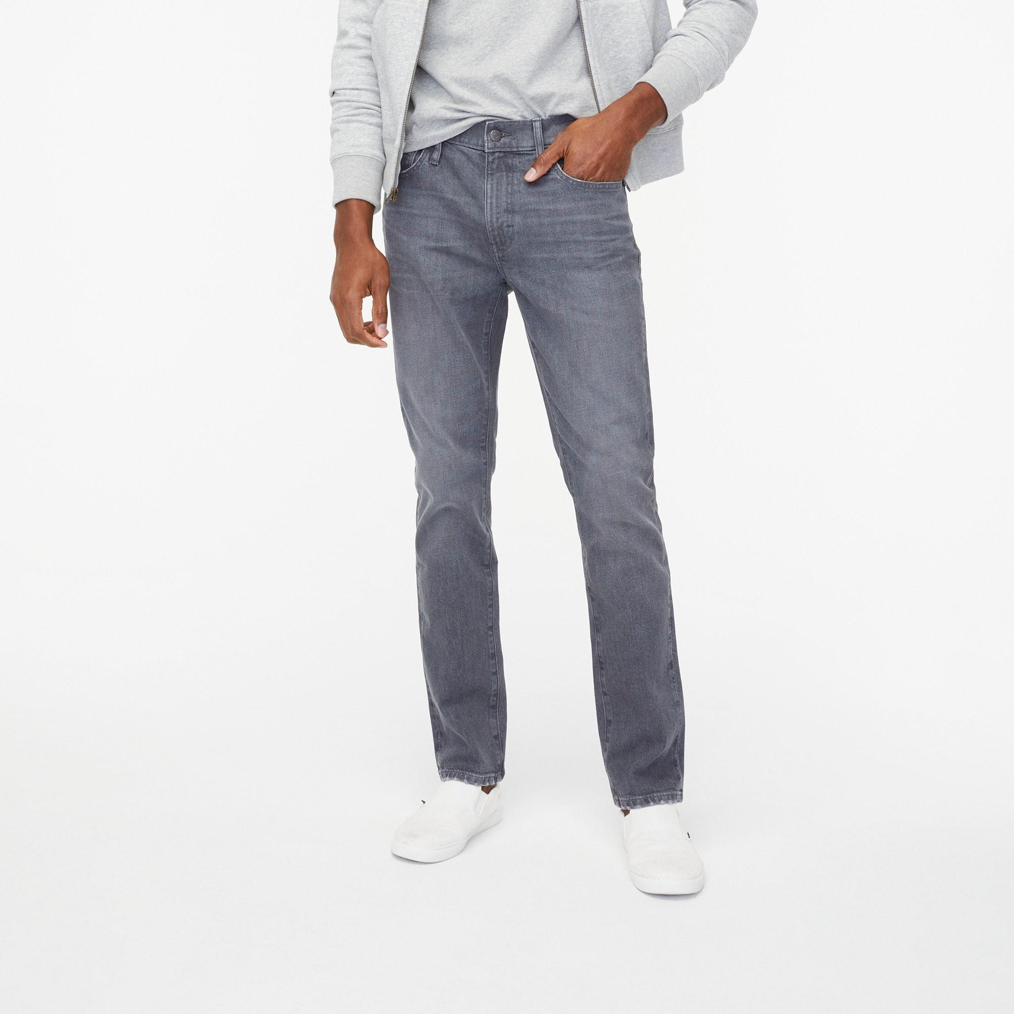 Slim-fit grey jean in signature flex Product Image