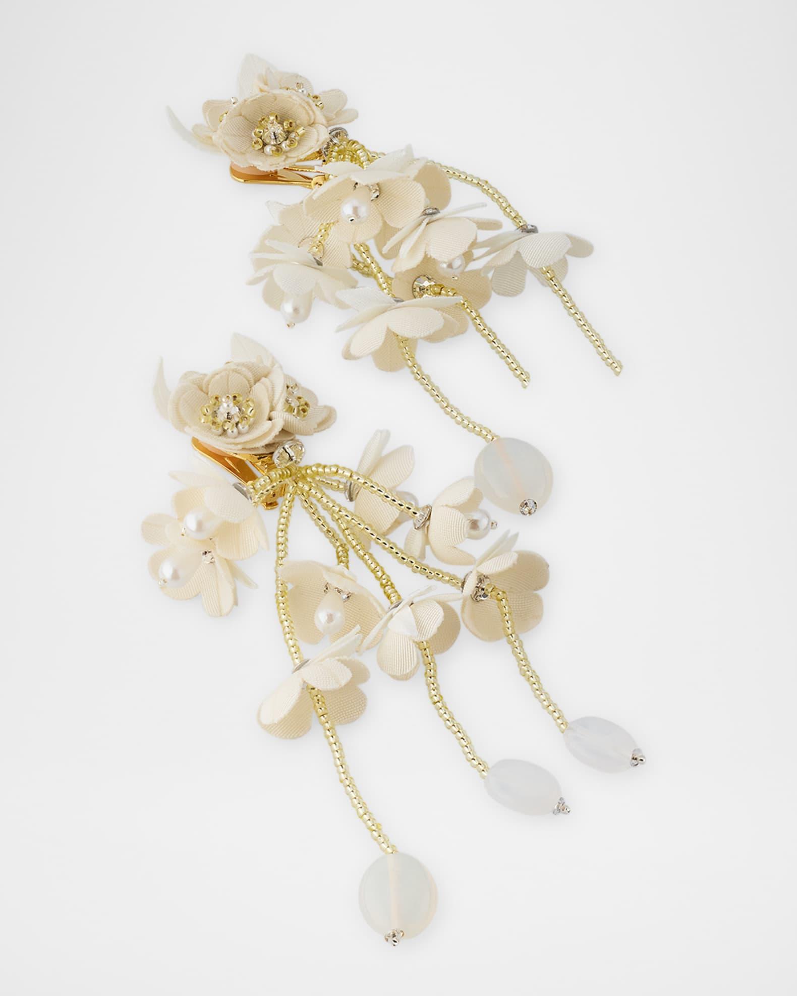 Gradient Flower Drop Earrings Product Image