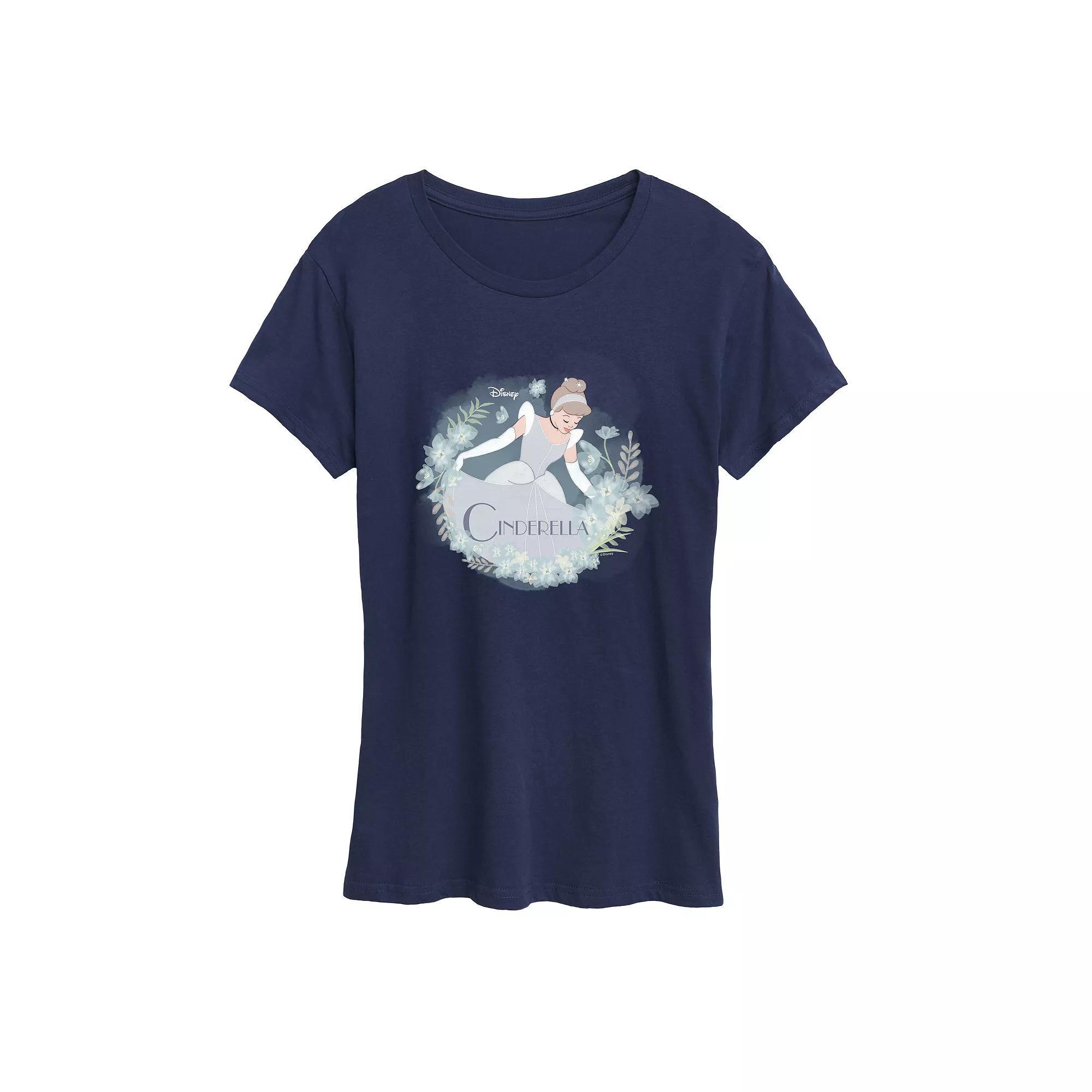 Disney Princess Cinderella Women's Graphic Tee, Girl's,  Product Image
