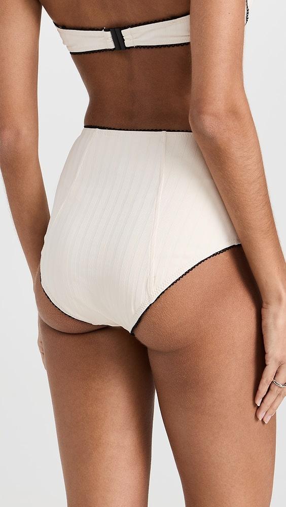 STAUD Brenton High Rise Bikini Bottoms | Shopbop Product Image