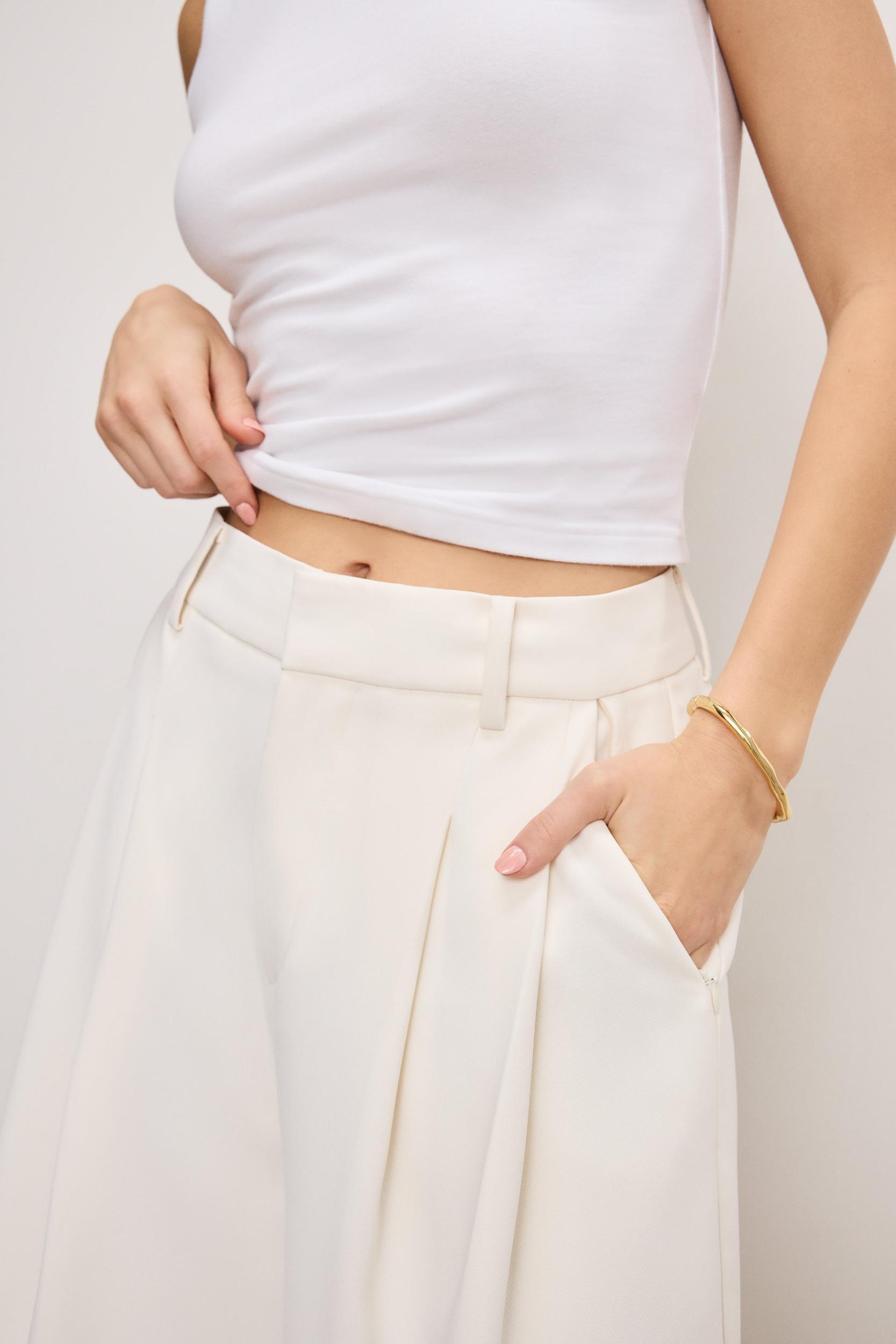 LUXE SUITING LONG SHORTS | CLOUD WHITE Product Image