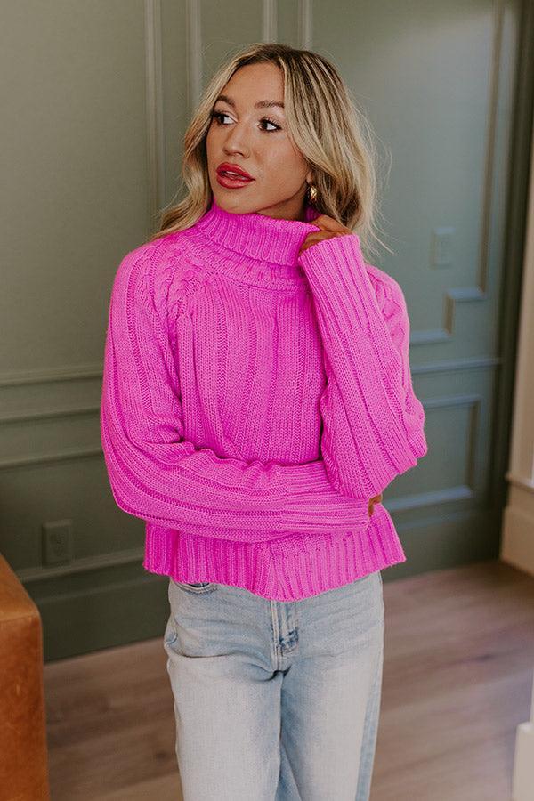 Wide Open Spaces Knit Sweater In Violet Product Image