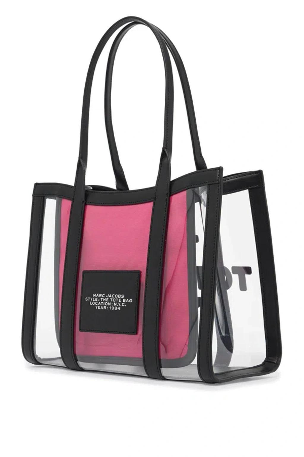 MARC JACOBS The Clear Medium Tote Bag - B In Black Product Image