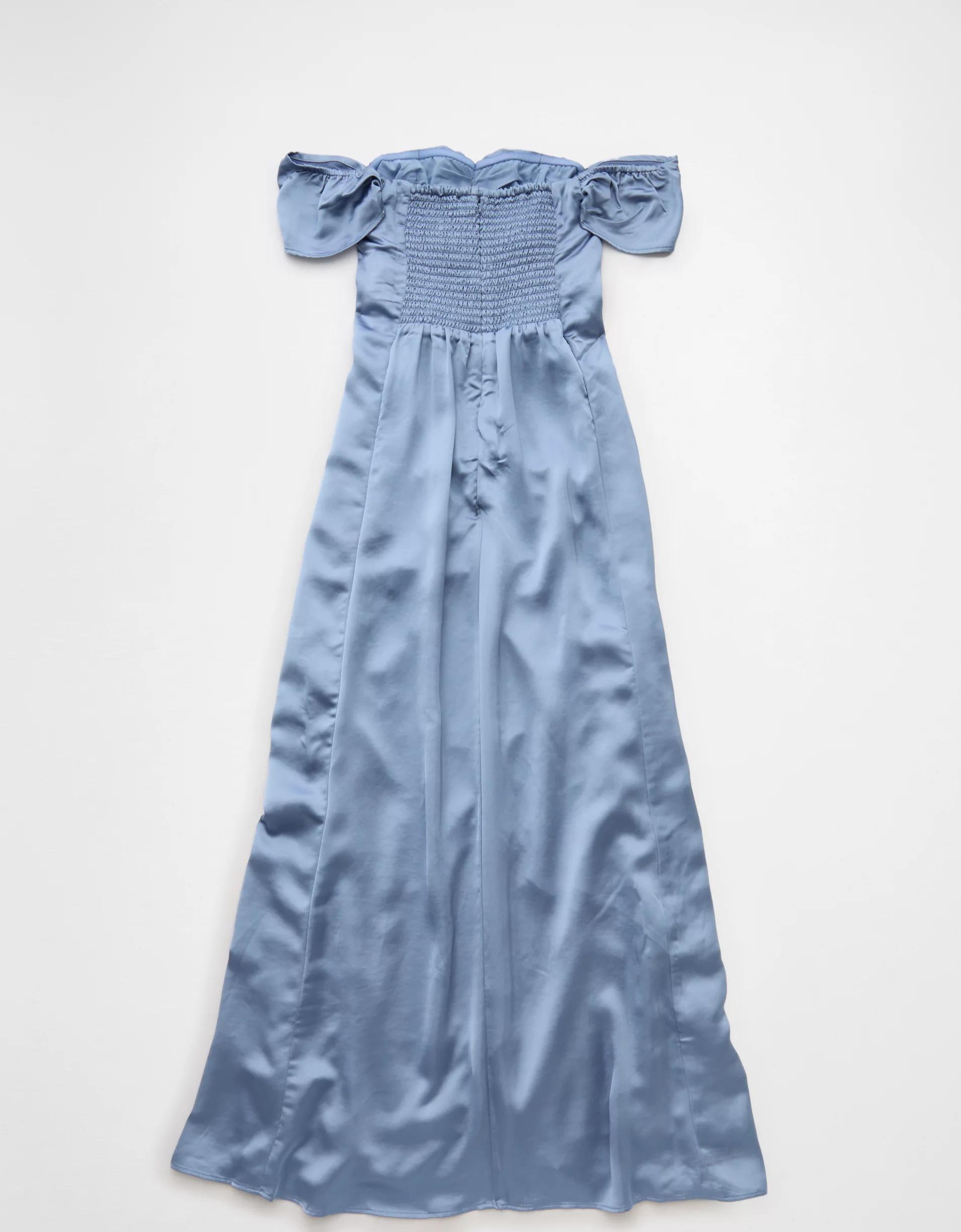 AE Satin Sweetheart Off-The-Shoulder Maxi Dress Women's Product Image