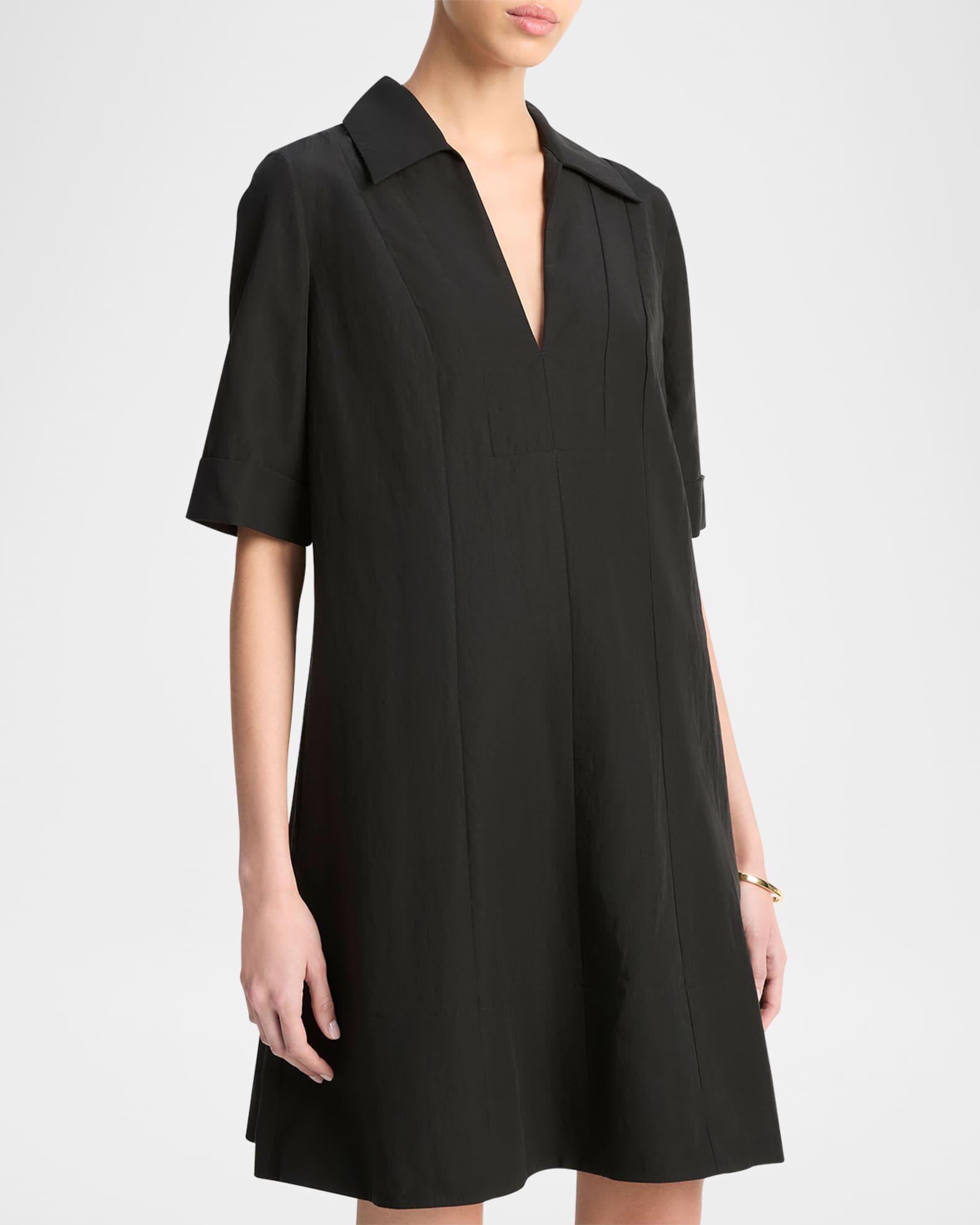 Short-Sleeve A-Line Short Dress Product Image