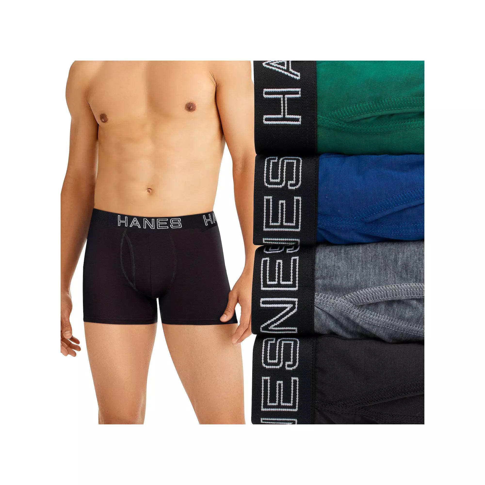 Men's Hanes® 4-Pack Ultimate Total Support Pouch Moisture-Wicking Trunk Underwear,  Product Image