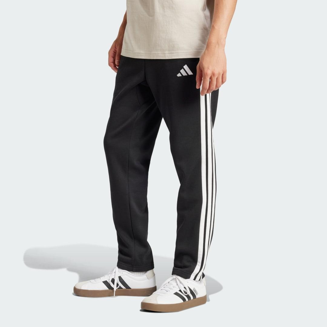 Essentials 3-Stripes Open Hem Fleece Pants Product Image