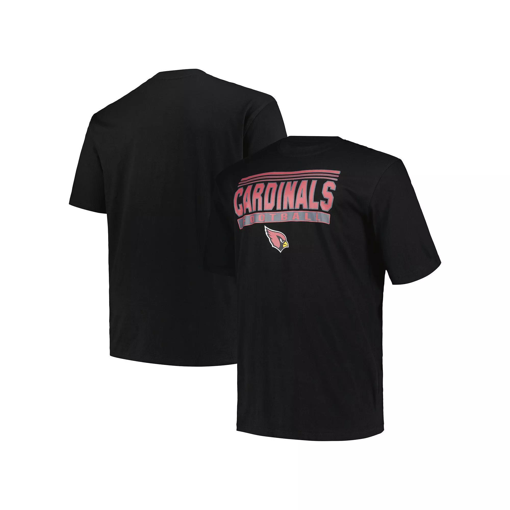 Men's Fanatics Black Arizona Cardinals Big & Tall Pop T-Shirt,  Product Image