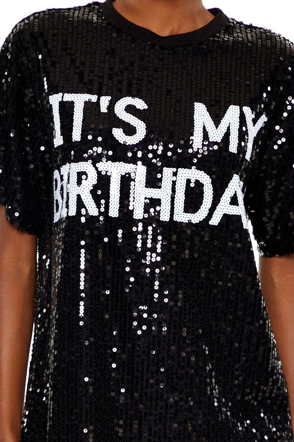 Sequin Its My Birthday T-Shirt Dress | Forever 21 Product Image