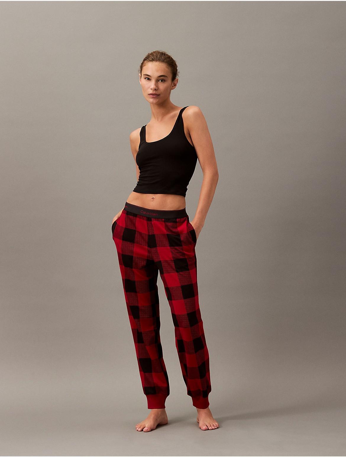 Calvin Klein Womens Modern Cotton Holiday Joggers - Black - XL Product Image