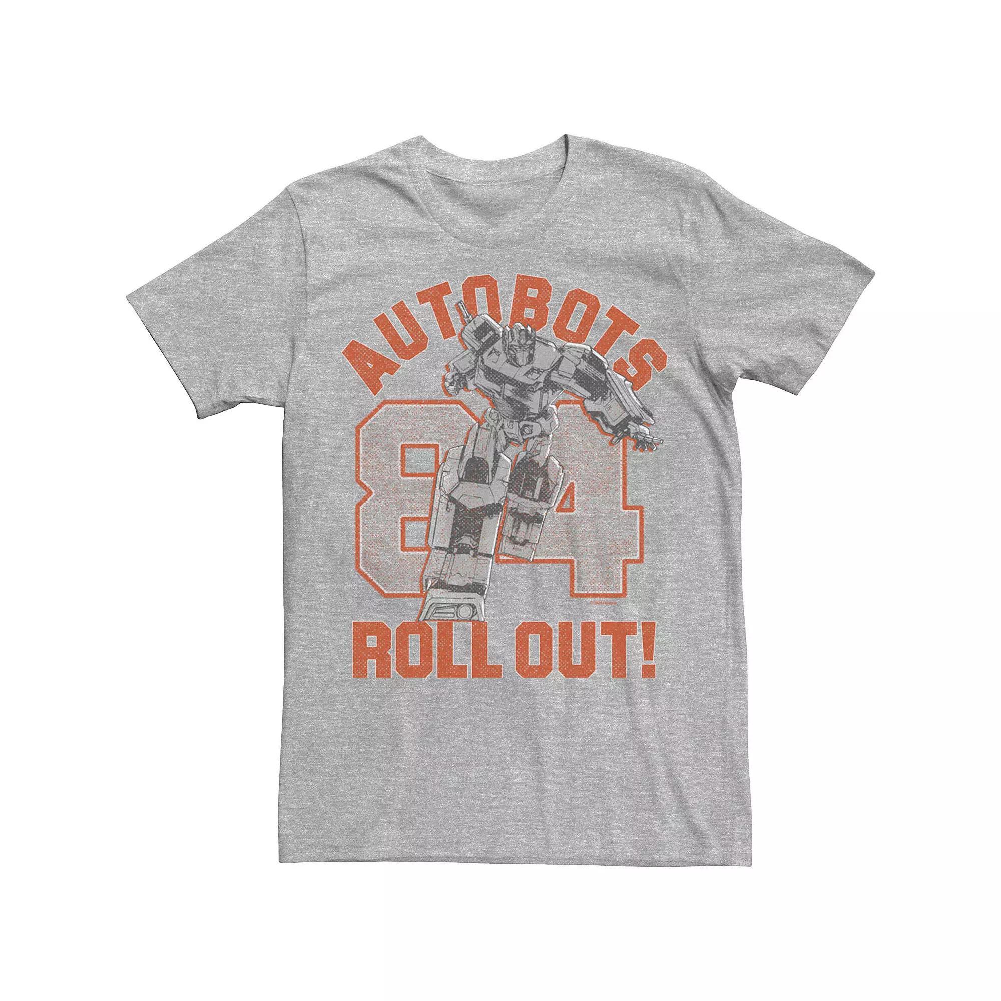 Men's Transformers Autobots Roll Out 84 Tee, Size: Large, Athletic Grey Product Image