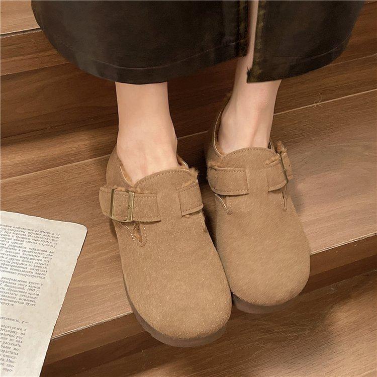 Buckled Fleece Lined Slip Ons Product Image