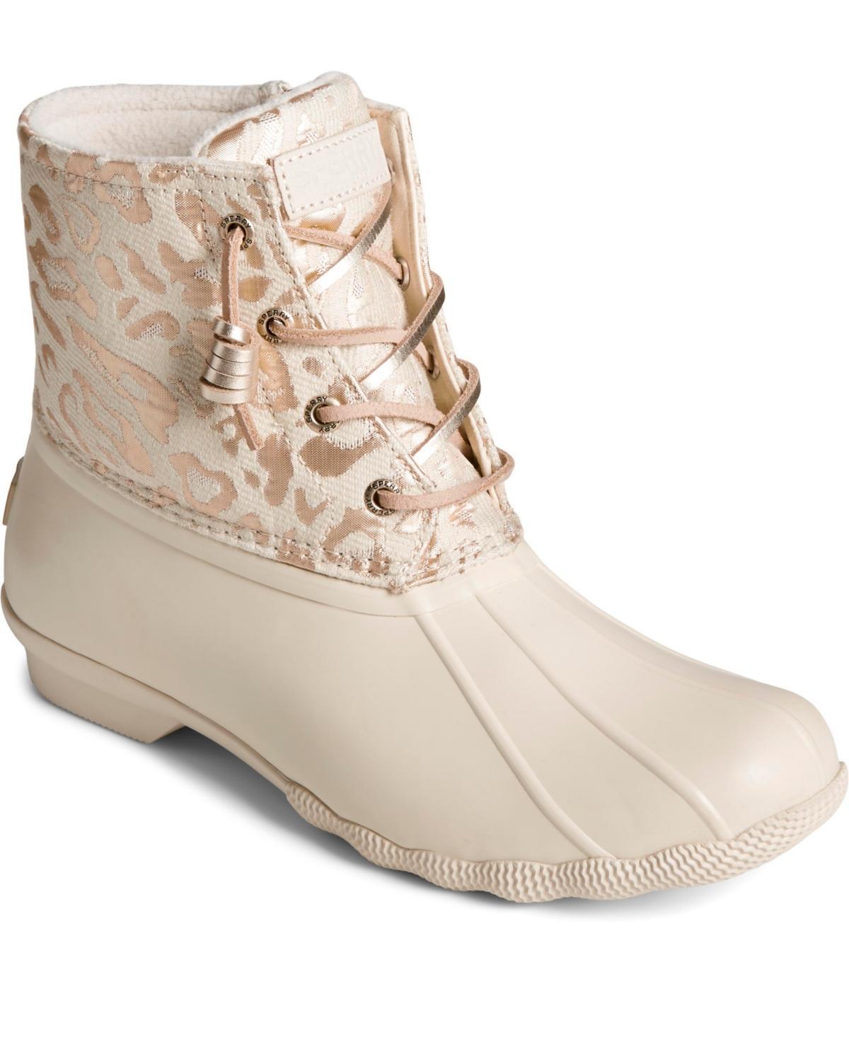 Sperry Womens Saltwater Waterproof Duck Boots, Created for Macys - Oat Product Image