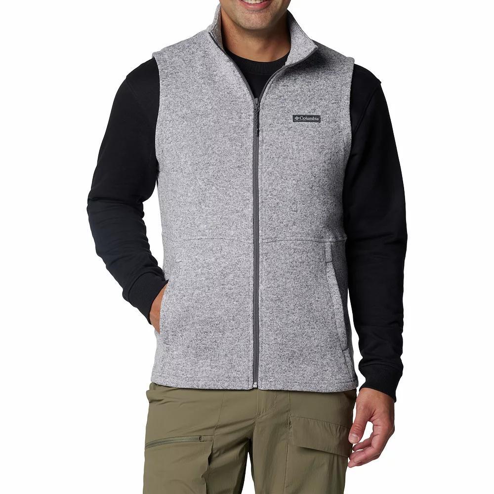 Men's Columbia Alto Pass™ Zip-Up Fleece Vest, Size: Large, Black Product Image