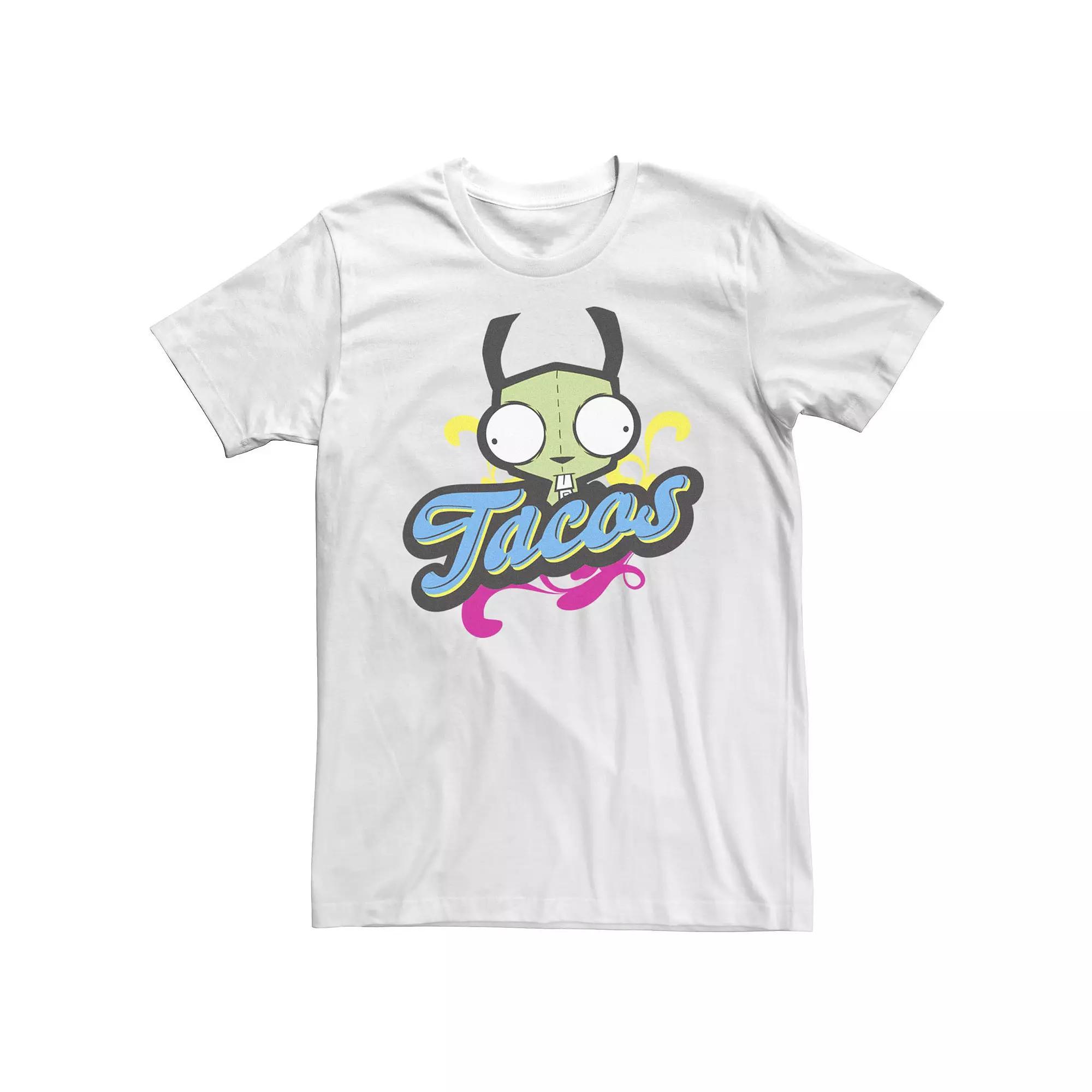 Men's Invader Zim Gir Tacos Tee, Size: Medium, White Product Image