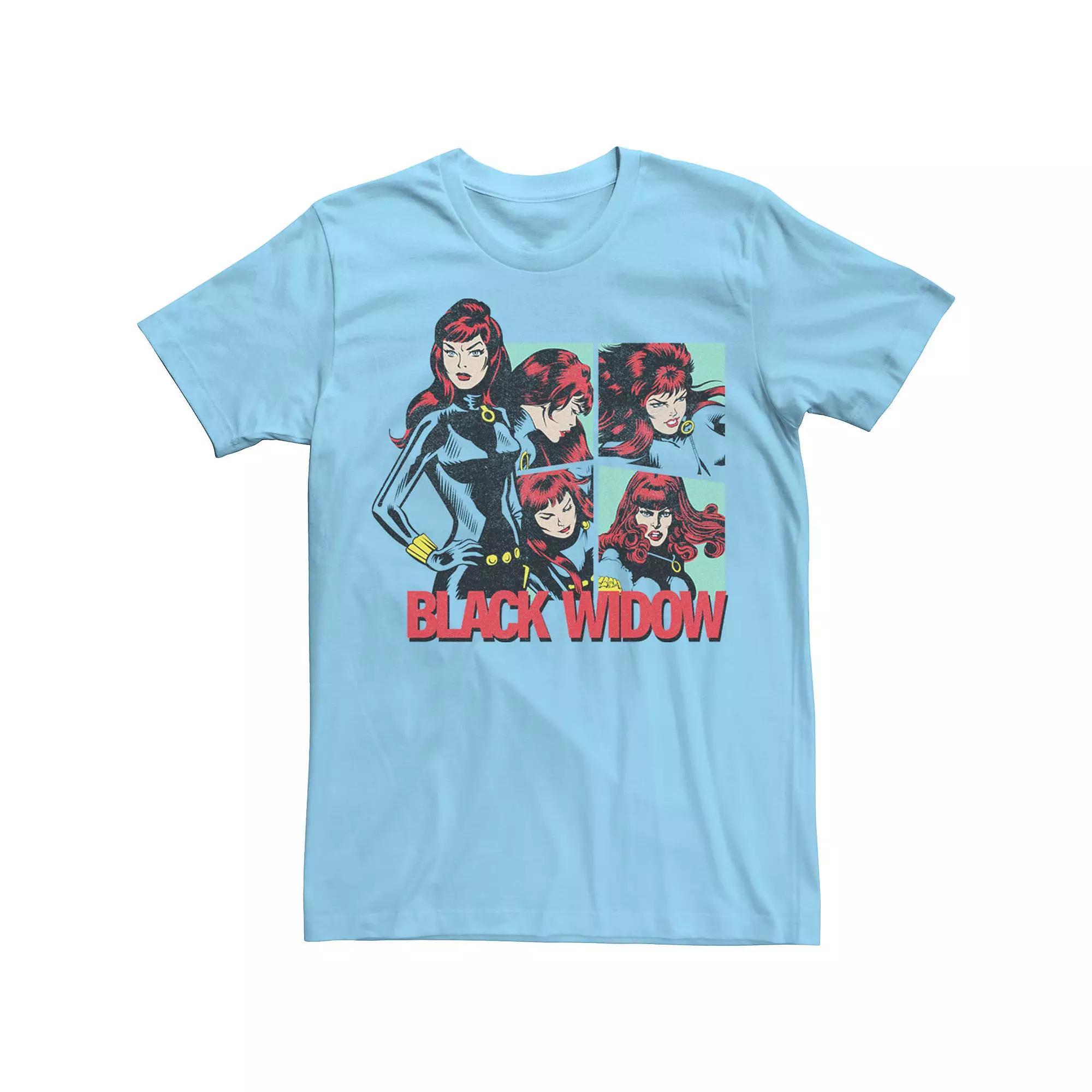 Men's Marvel Black Widow Lockup Tee,  Product Image