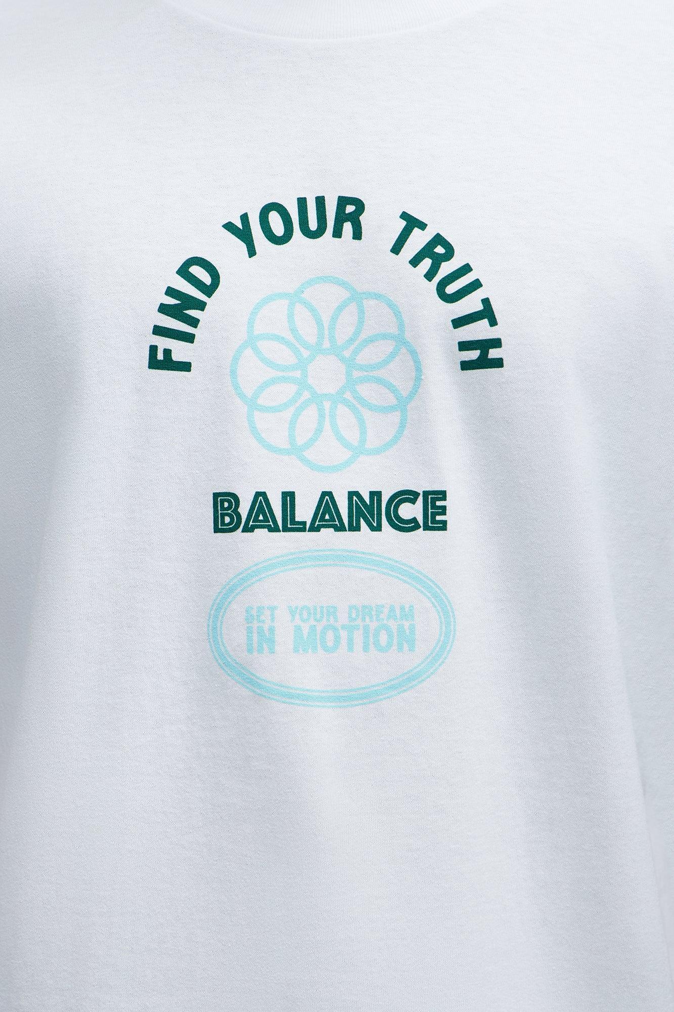 Find Your Truth Short Sleeve Tee - White Product Image