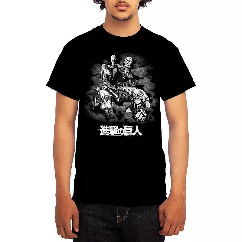 Men's Attack on Titan Standing Pile Tee, Size: XXL, Royal Blue Product Image