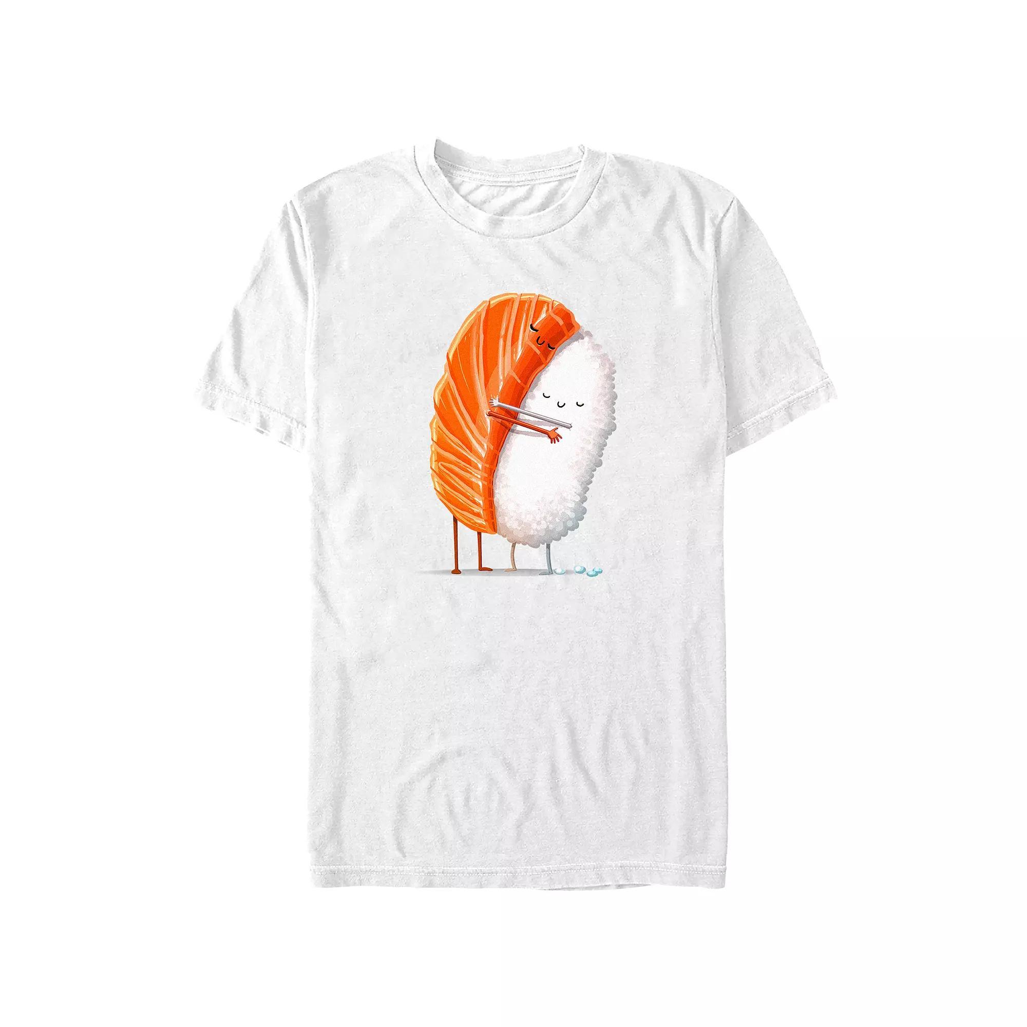 Big & Tall Nigiri Hug Graphic Tee, Men's, Size: XXL Tall, White Product Image