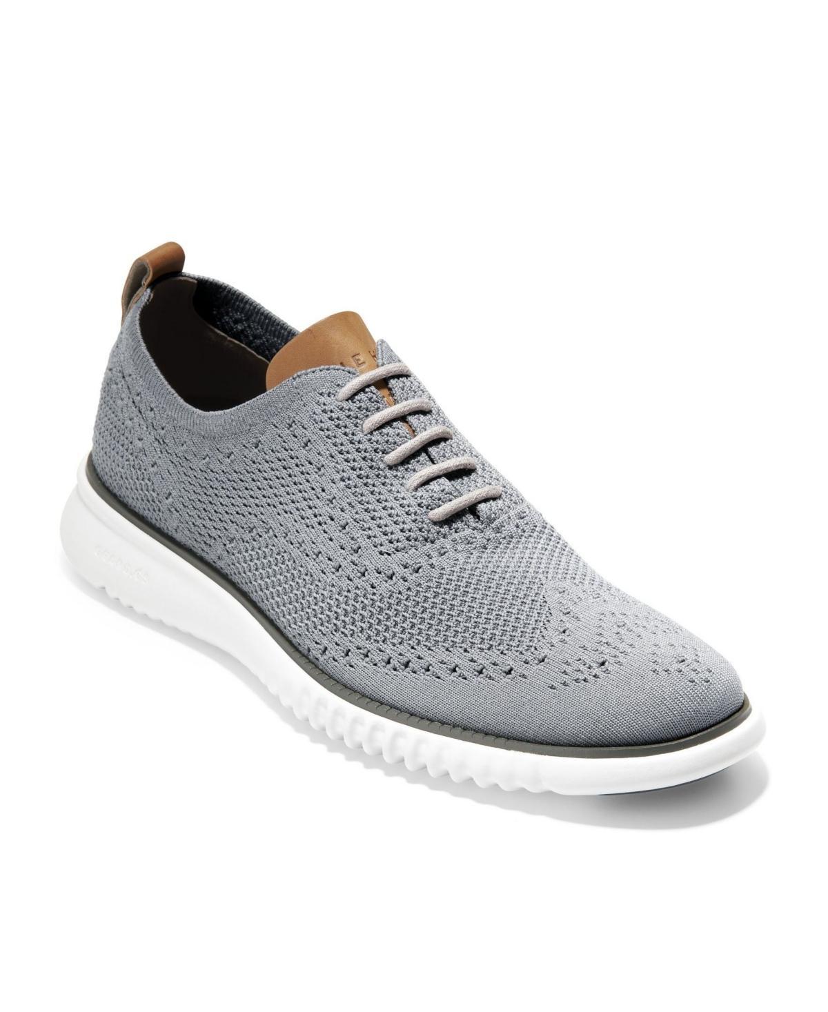 Cole Haan Mens 2.ZERGRAND Wingtip Oxford Shoes - Grey Size 10 Product Image