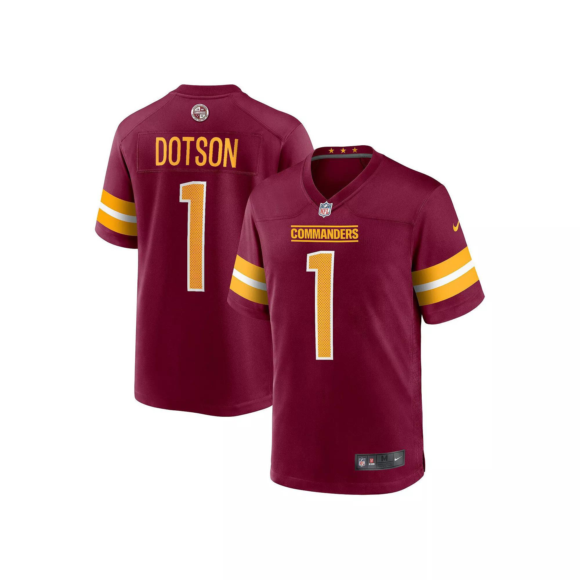 Men's Nike Jahan Dotson Burgundy Washington Commanders Player Game Jersey, Size: Large, Wft Med Re Product Image