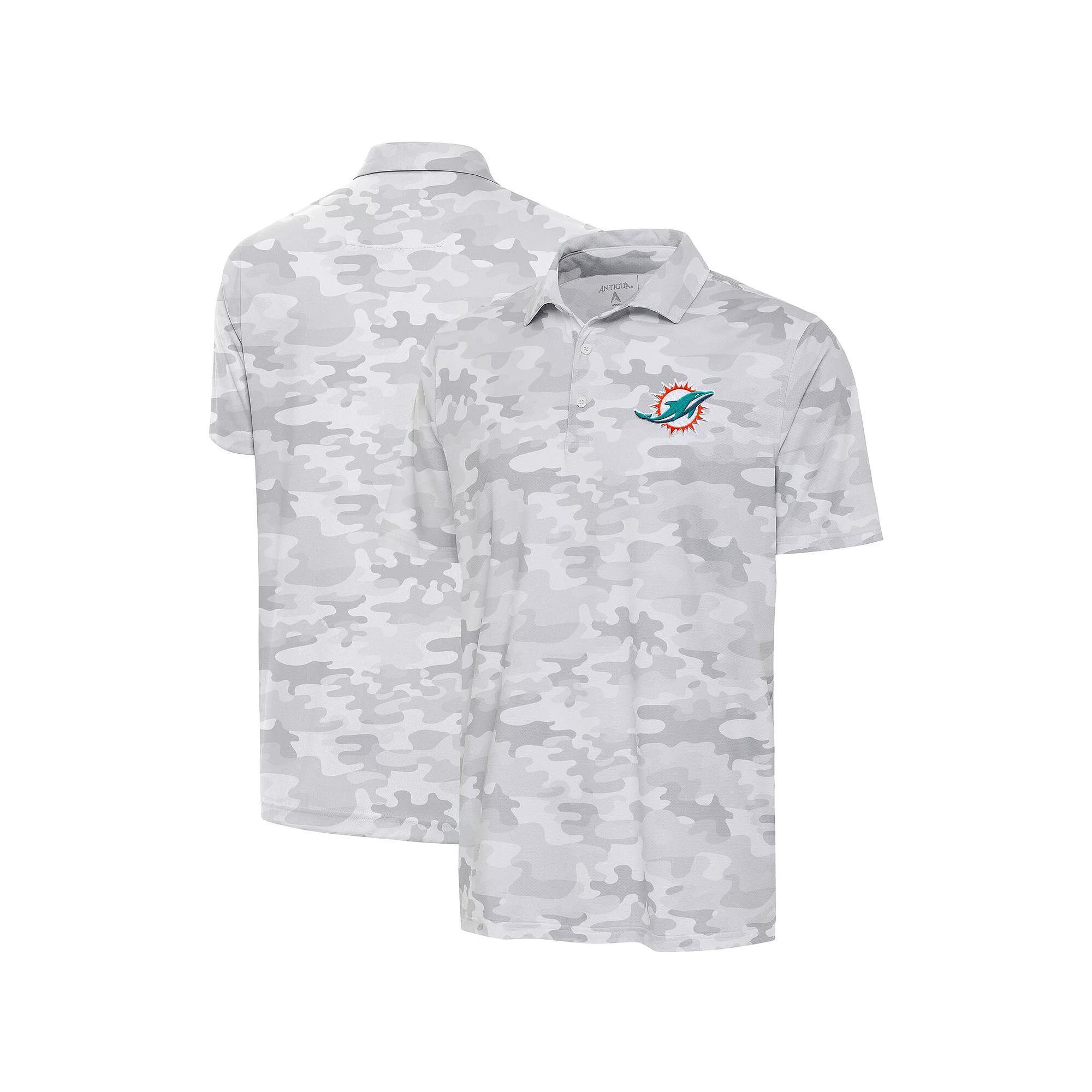 Men's Antigua White New England Patriots Anthracite Logo Collide Polo, Size: 3XL Product Image