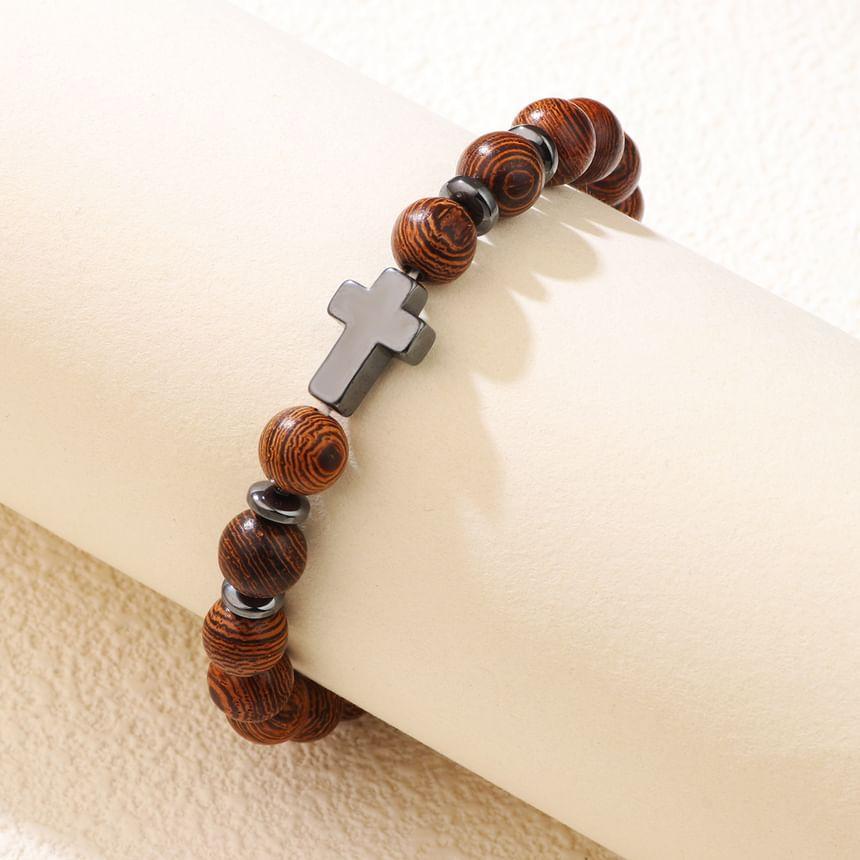 Cross Beaded Bracelet Product Image