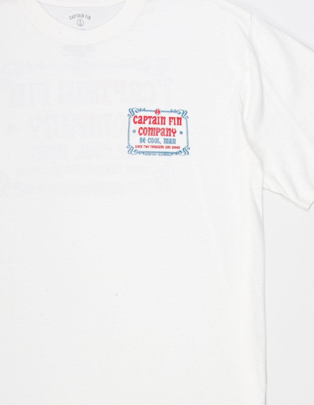CAPTAIN FIN Drainpipes Logo Mens Tee - OFF WHITE Product Image