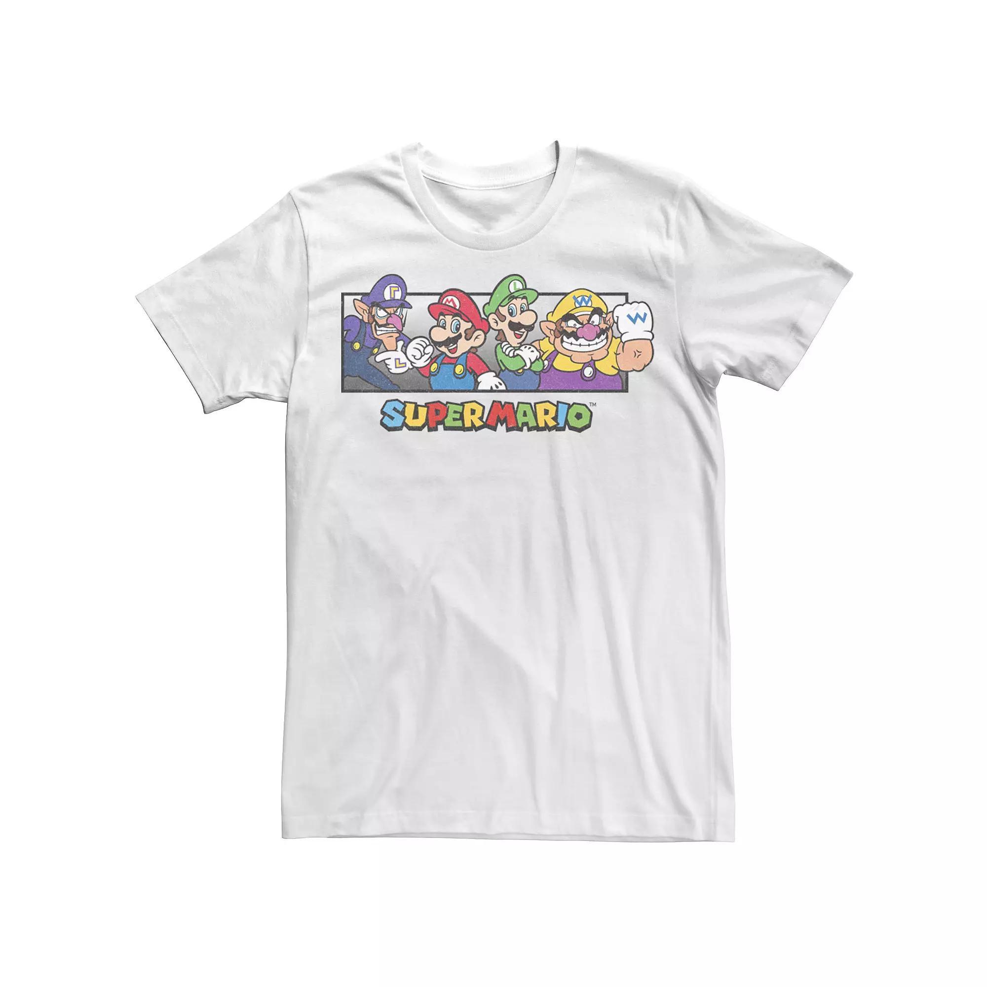 Men's Super Mario Bros. Character Collage Portrait Graphic Tee,  Product Image