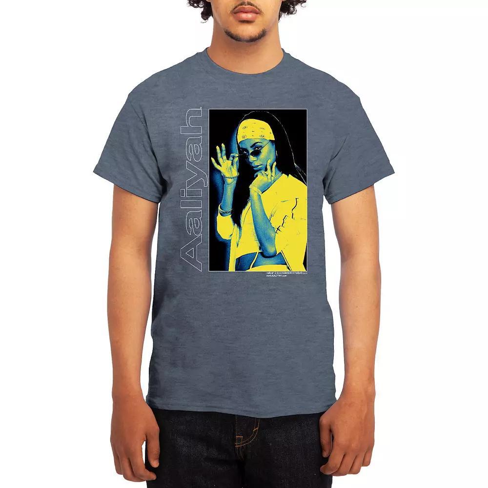 Men's Aaliyah Tee, Size: Large, Grey Navy Product Image