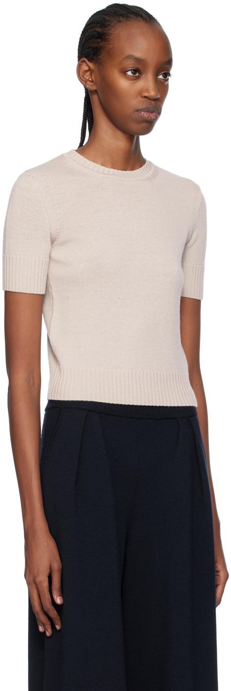 MAX MARA Taupe Berge Sweater In 028 Ecru Product Image