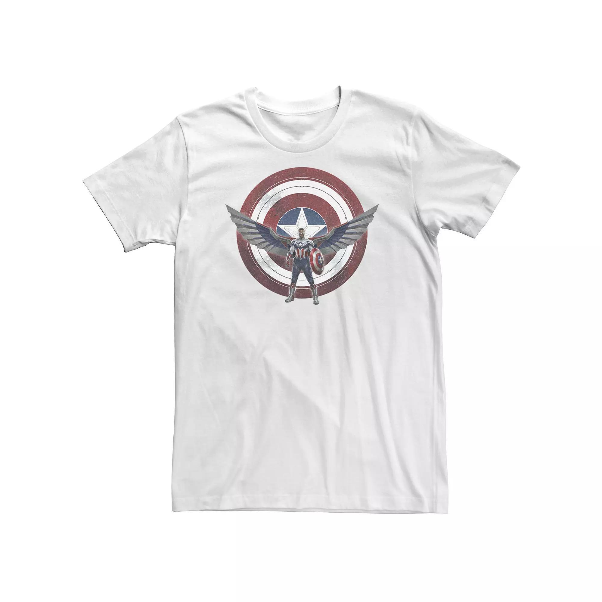 Big & Tall Marvel The Falcon And The Winter Soldier Captain America Shield Wings Tee, Men's,  Product Image