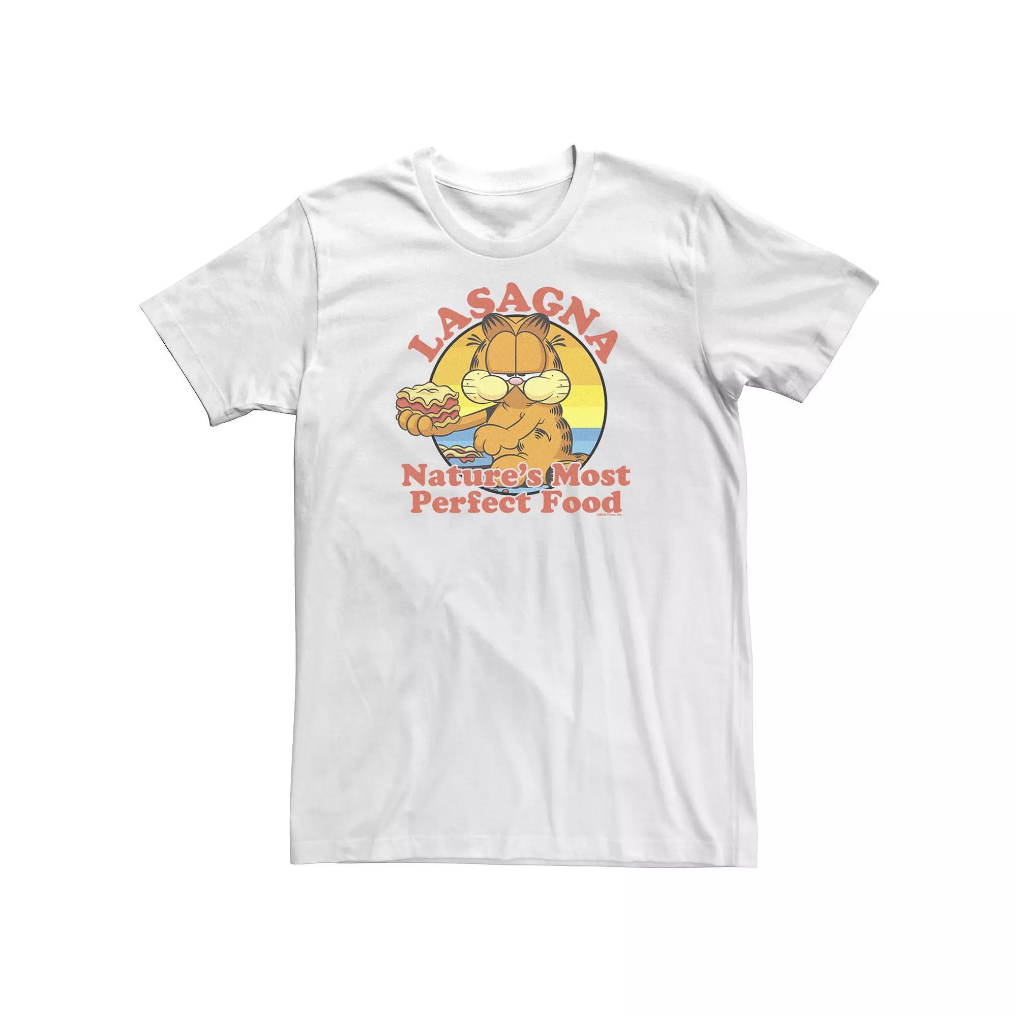 Big & Tall Garfield Lasagna Nature's Most Perfect Food Portrait Tee, Men's,  Product Image
