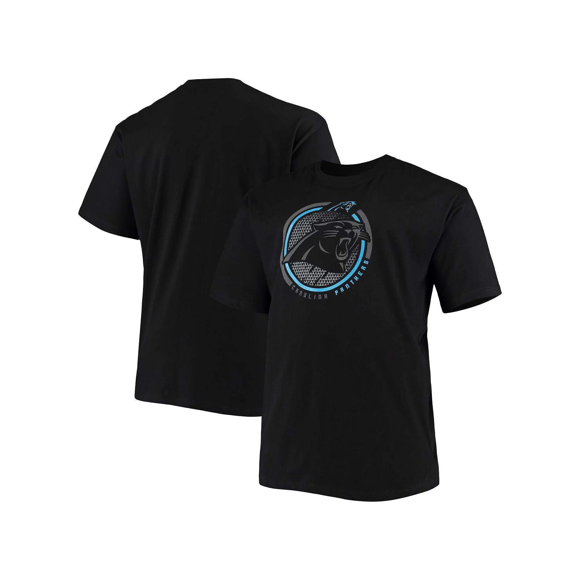 Men's Fanatics Branded Black Carolina Panthers Big & Tall Color Pop T-Shirt, Size: 2XLT Product Image