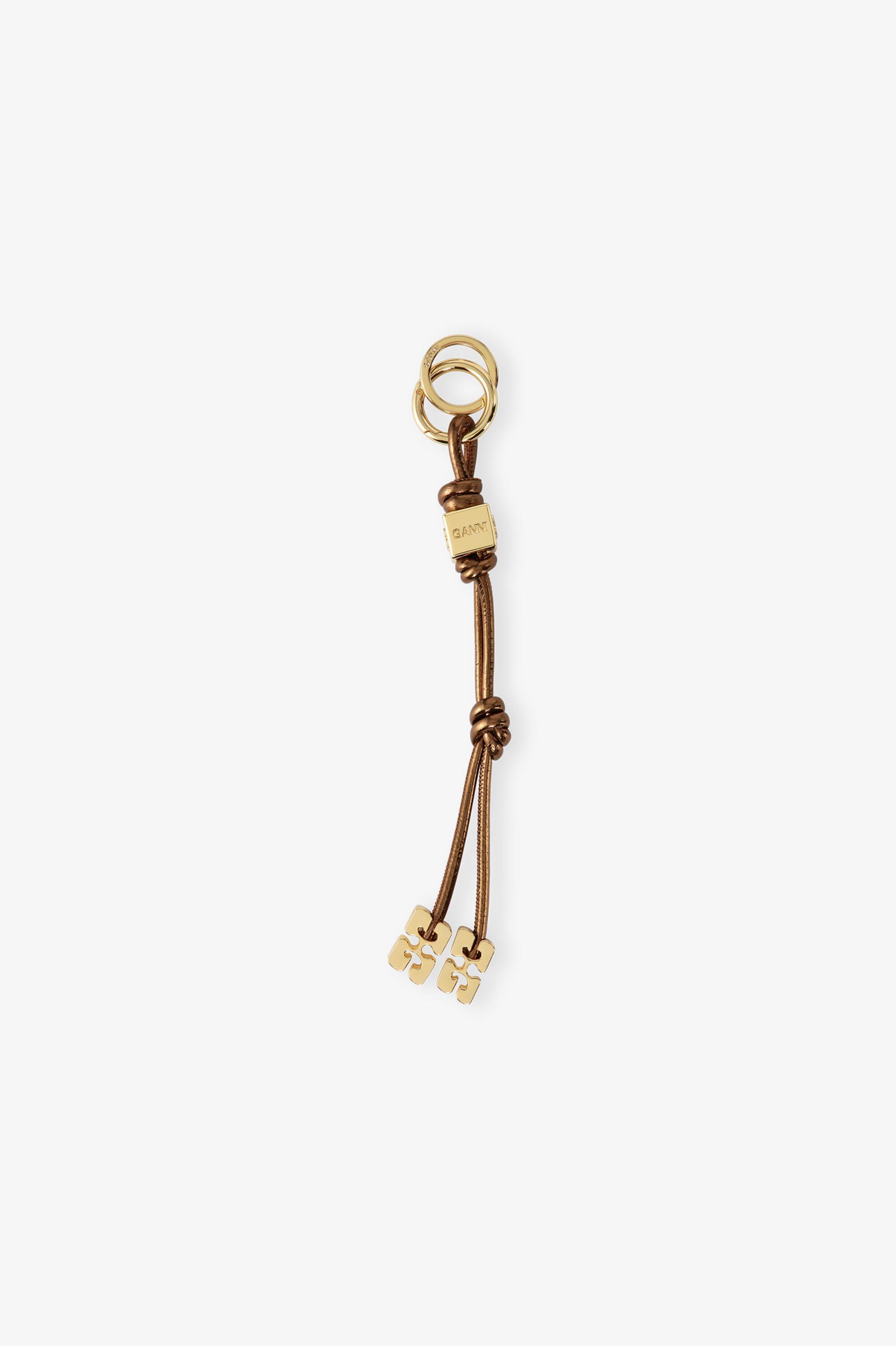 Metallic Brown GANNI Bou Keyring Product Image