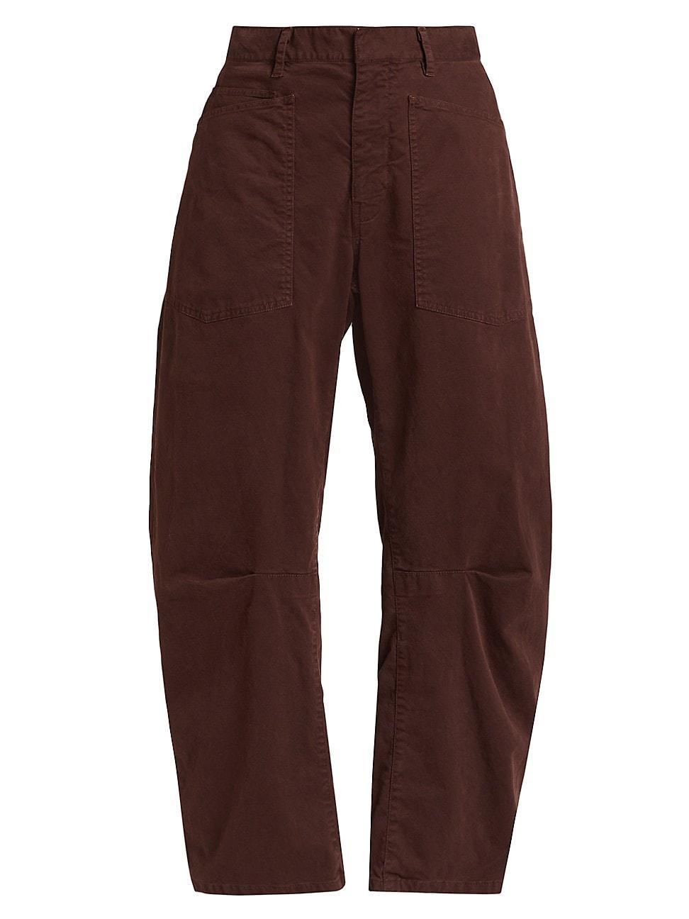 Shon Mid-Rise Cropped Pants Product Image