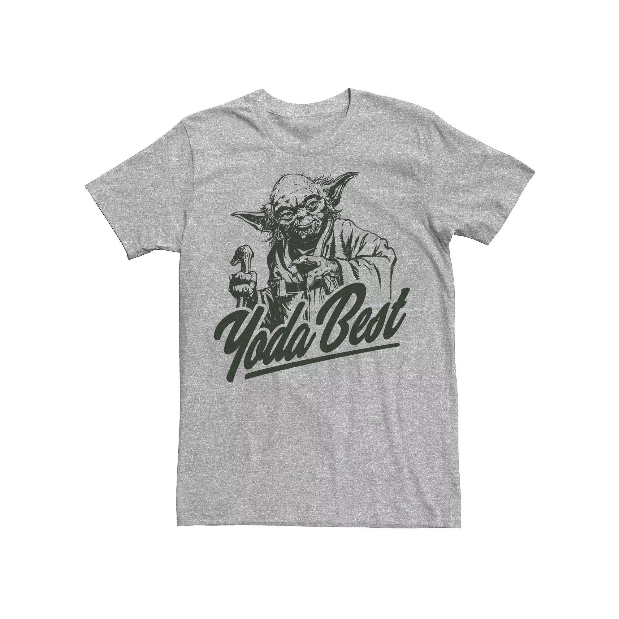 Men's Star Wars "Yoda Best" Portrait Graphic Tee,  Product Image