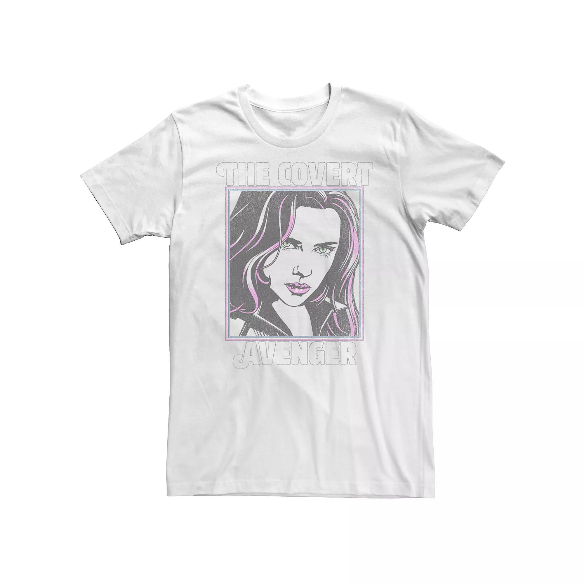Big & Tall Marvel Retro Pop Black Widow Tee, Men's,  Product Image