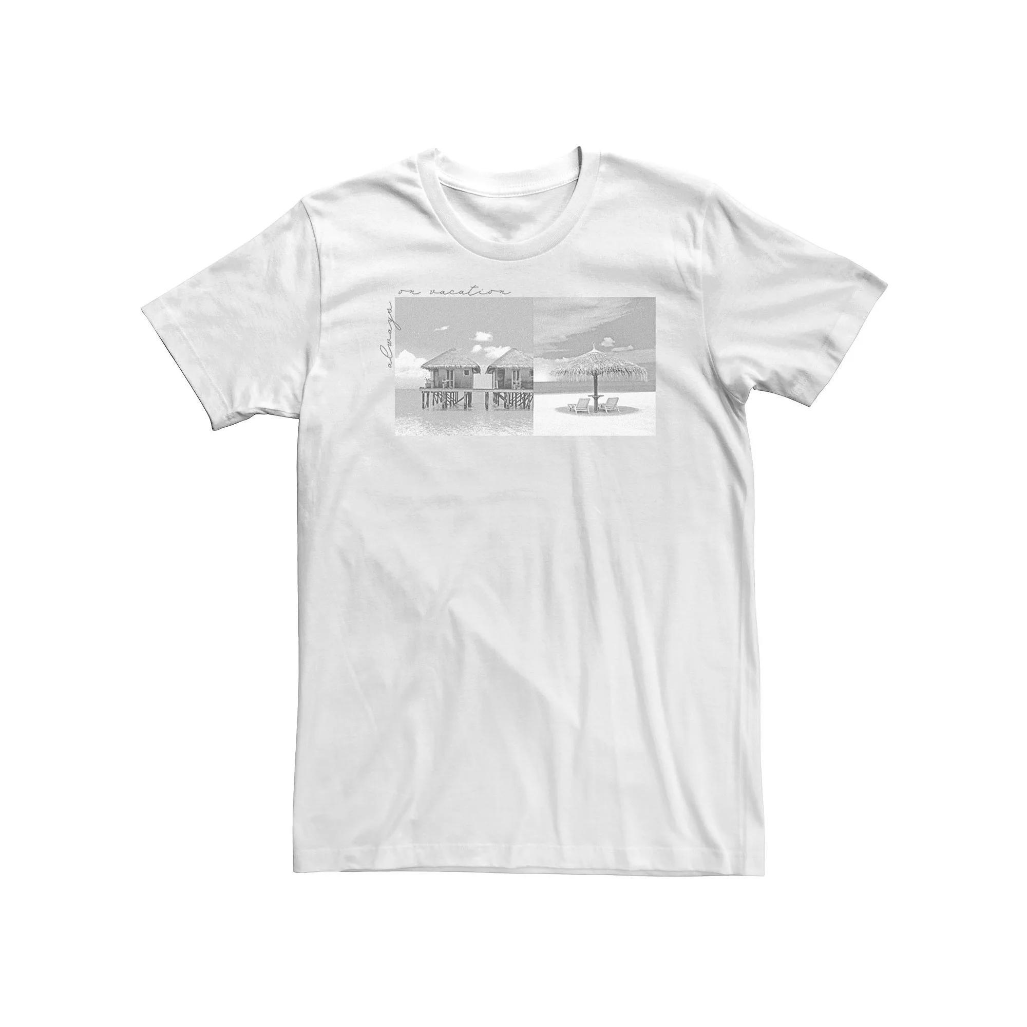 Big & Tall Always On Vacation Photo Real Tee, Men's,  Product Image