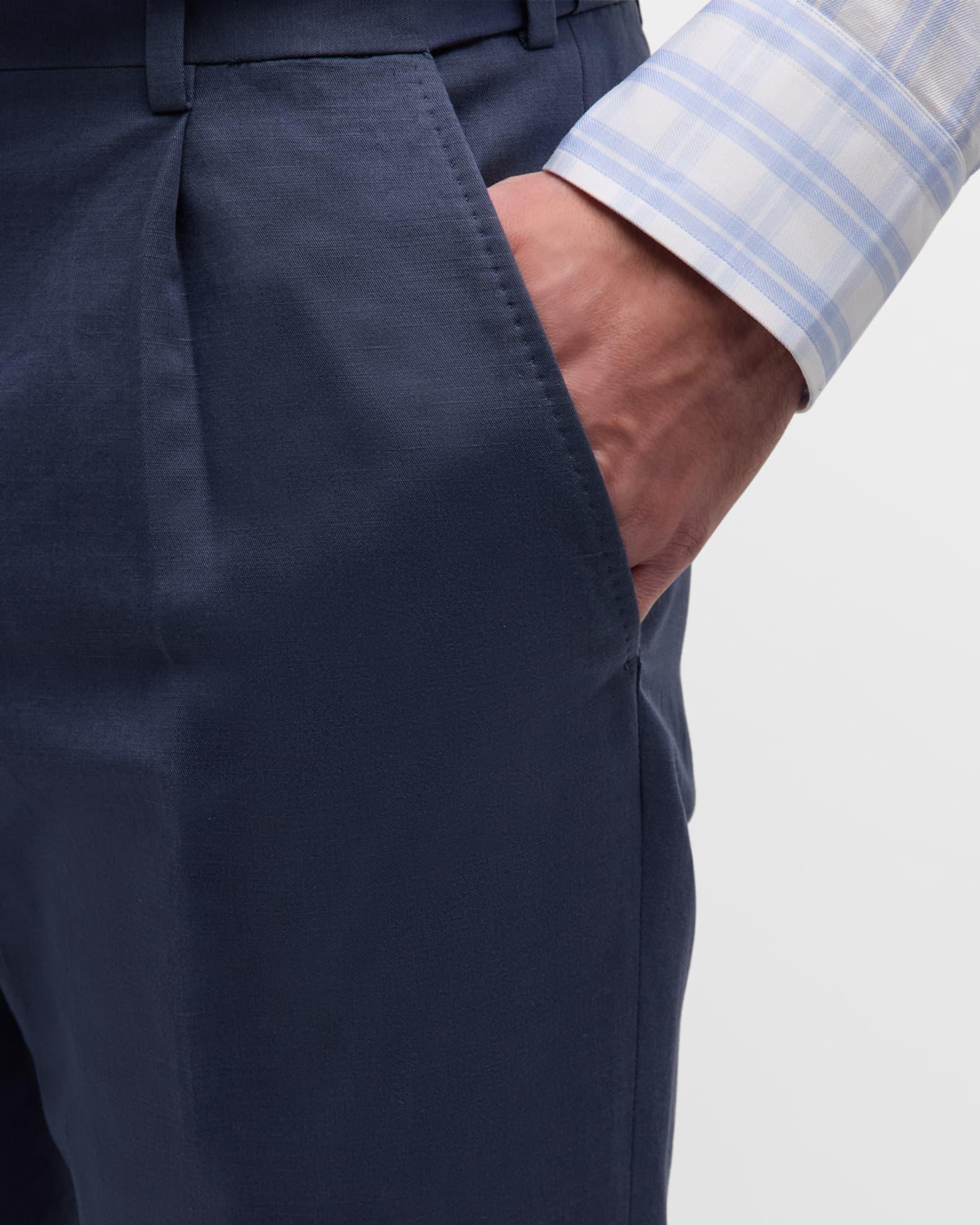 Men's Journey Slim Linen Trousers Product Image