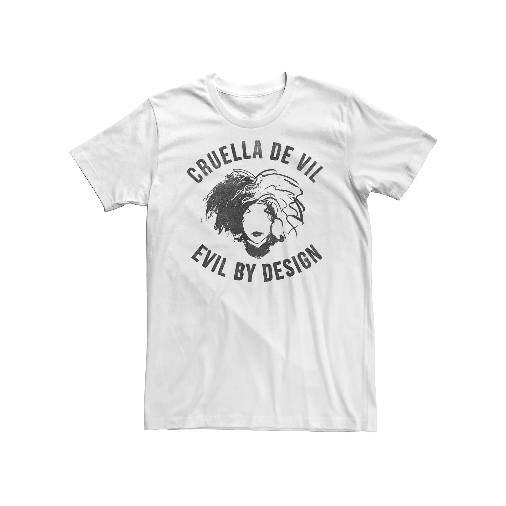 Big & Tall Disney Cruella Evil By Design Tee, Men's,  Product Image