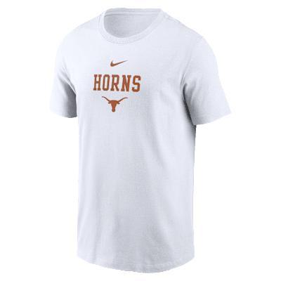Texas 2-Hit Stacked Nike Mens College T-Shirt | N19910ATXE-H2C Product Image
